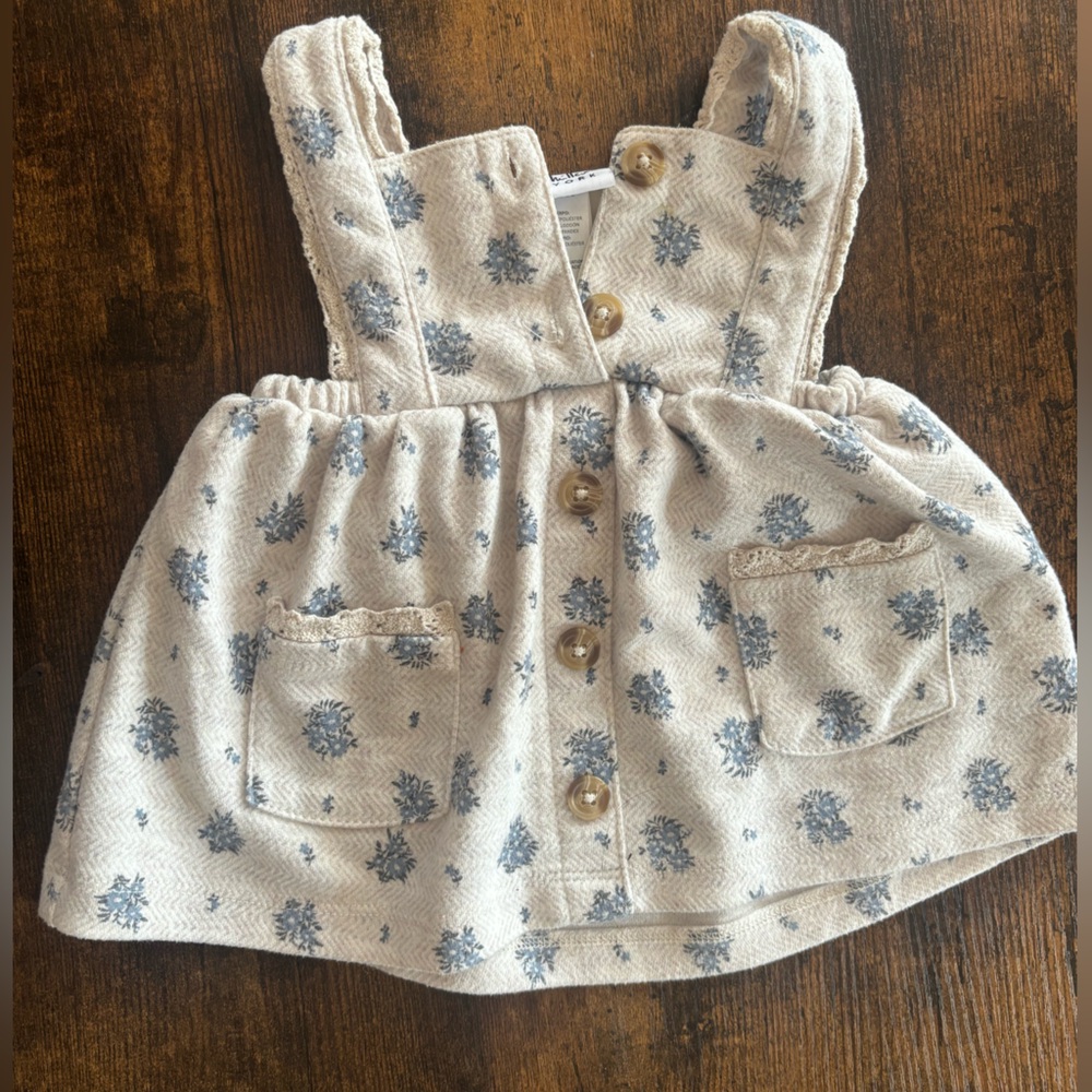 Nicole Miller Beige Floral Button-Up Top